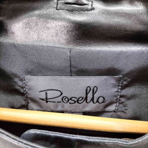 Rosella スナップボタン サイドジップ ラムレザー コート レディース import:L