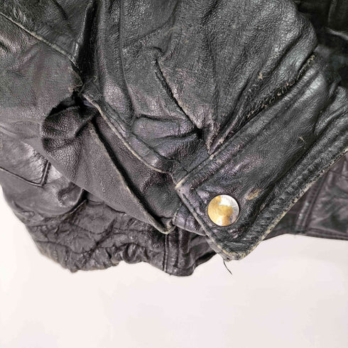 PHASE2 90S A-2 棒TALONジップ BOMBER LEATHER JKT レザー ボンバー ジャケット メンズ import:M