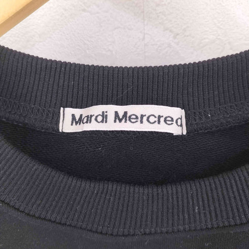 マルディメクルディ Mardi Mercredi ロゴ 刺繍入り スウェットトップス レディース ONE SIZE