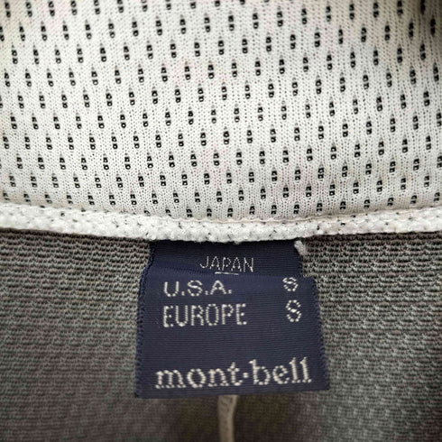 モンベル mont bell ジオライン3Dメッシュ サイクルロングスリーブジップシャツ メンズ JPN:M