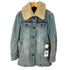 ヒステリックグラマー HYSTERIC GLAMOUR 00S ロゴ刻印ボタン バックスリット ミドル丈 ボア デニム ジャケット Y2K レディース