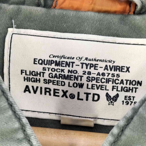 アヴィレックス AVIREX 再構築 ドッキング ダブルジップ フーデッド ジャケット メンズ import:XL
