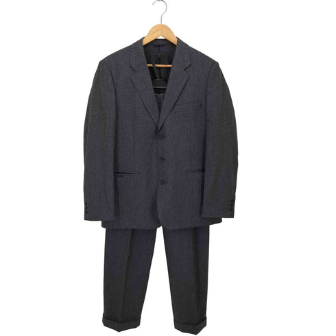 パパス papas カシミヤ混 3B テーラードジャケット パンツ セットアップ メンズ 48