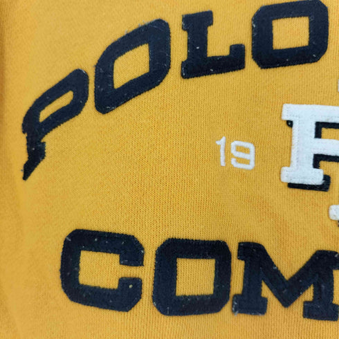 ポロジーンズカンパニーラルフローレン POLO JEANS COMPANY RALPH LAUREN 3段ロゴ刺繍 前後Vガゼット クルーネック スウェット メンズ import:XL