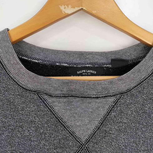 ポロジーンズカンパニーラルフローレン POLO JEANS COMPANY RALPH LAUREN ロゴプリント 前Vガゼット クルーネック スウェット メンズ import:L
