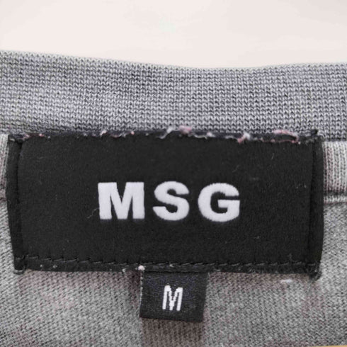 MSG ルーズシルエットマルチプリントグラフィックピグメントロングTシャツ メンズ JPN:M