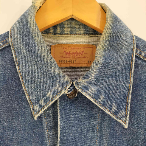 リーバイス Levis 90S マカオ製 70505-0217 H07刻印 4th デニムジャケット メンズ US:42