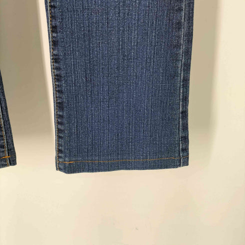 Y2K ペイズリー刺繍 ラインストーン ブーツカット デニムパンツ レディース 25