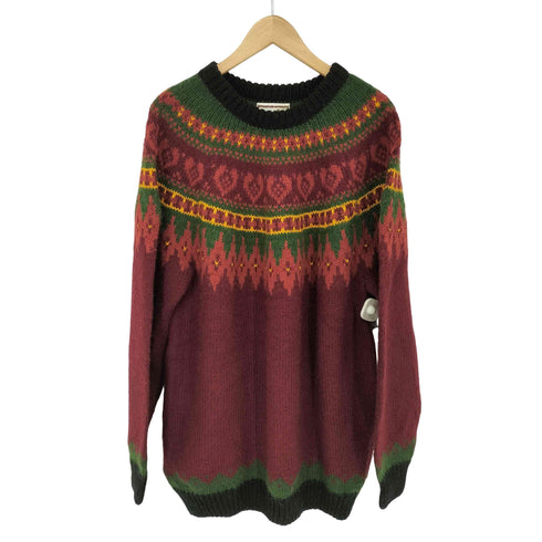 the alpaca connection ペルー製 hand knit ノルディック メンズ