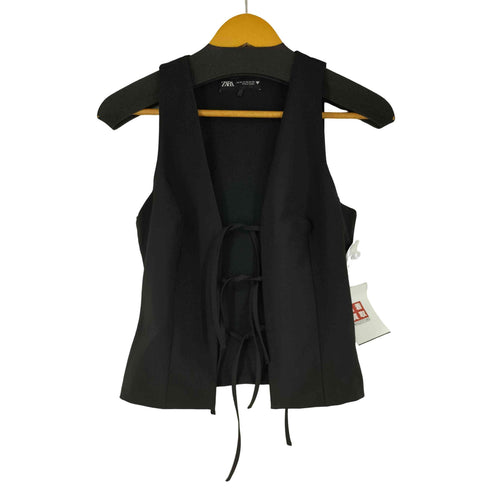 ザラ ZARA フロントリボン ベスト レディース import:XS