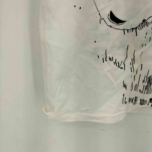 ROGAN ドクロ プリントクルーネックTシャツ Y2K レディース S