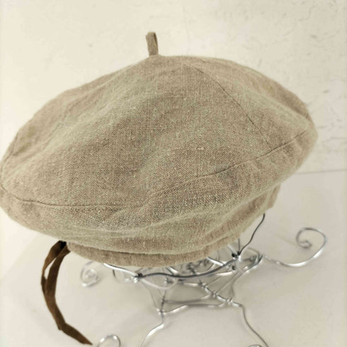 CAUDA リネン ベレー帽 メンズ