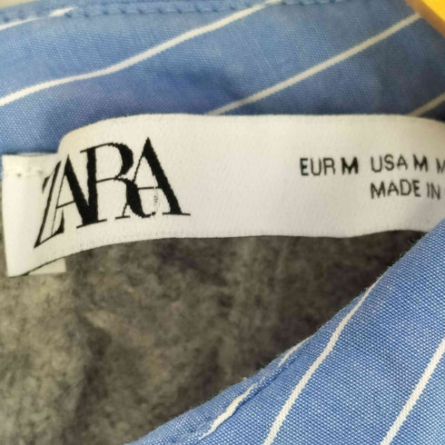 ザラ ZARA コントラストケーブルニットセーター レディース import:M