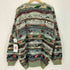 クージー COOGI 90s マルチボーダー 3D ニット カーディガン メンズ import:L