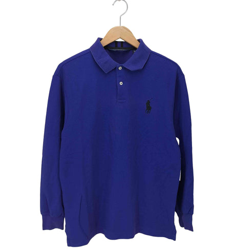 ポロバイラルフローレン Polo by RALPH LAUREN ビッグポニー 長袖 ポロシャツ メンズ JPN:L