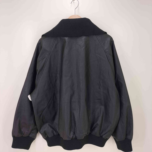 ジャバ JaVa レイヤード衿比翼デザインヴィンテージ調レザージャケット レディース JPN:XL