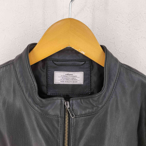 ジャーナルスタンダードレリューム JOURNAL STANDARD relume ゴートレザー シングルライダースジャケット メンズ JPN:L