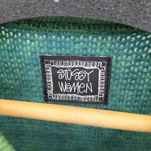 ステューシー Stussy WOMEN シアー切替 クレイジーパターンニット レディース S