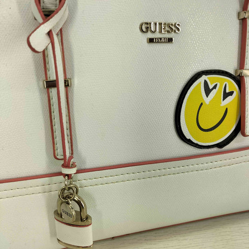 ゲス GUESS スマイル ハンドバック レザー レディース
