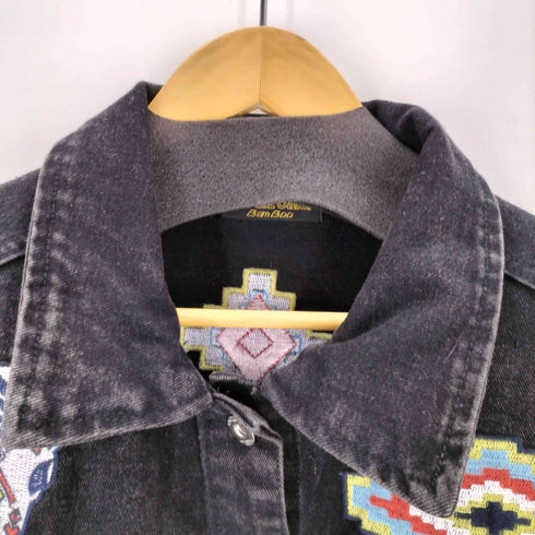 BB aroma 刺繍デザインBUNRAKUデニムジャケット メンズ