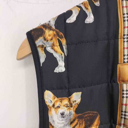 バーバリーズ BURBERRYS 90S リバーシブルライナー 動物柄 レディース