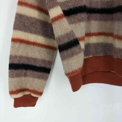 ジェーシーペニー JC Penney 70s ボーダー ラグラン シャギー スキッパー ニットシャツ レディース import:S