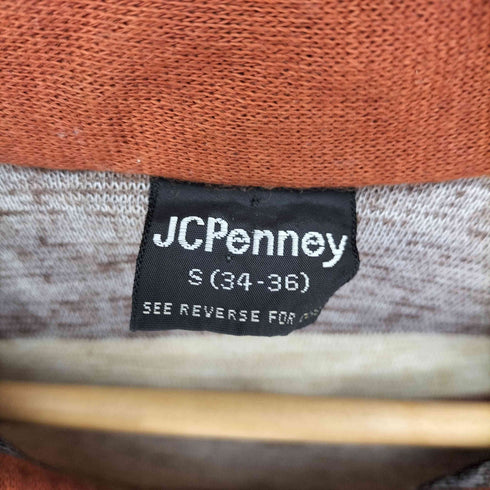 ジェーシーペニー JC Penney 70s ボーダー ラグラン シャギー スキッパー ニットシャツ レディース import:S