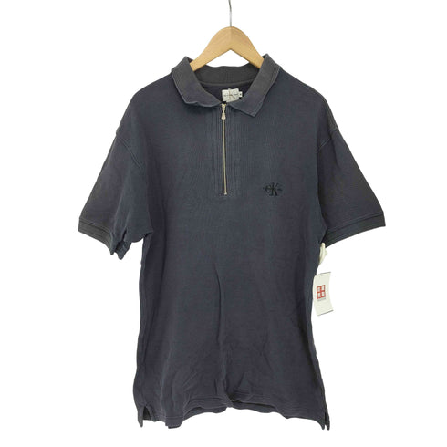 シーケーカルバンクライン ck Calvin Klein ハーフジップ鹿の子シャツ メンズ JPN:M