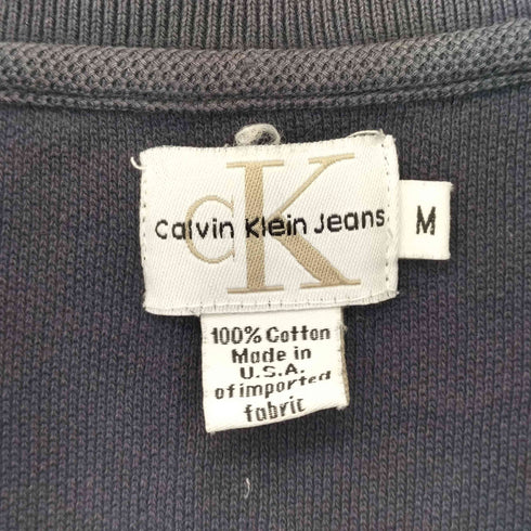シーケーカルバンクライン ck Calvin Klein ハーフジップ鹿の子シャツ メンズ JPN:M