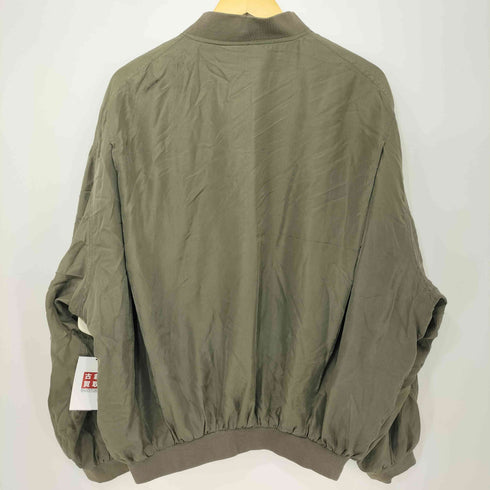 ペリーエリス PERRY ELLIS 90s シルク100 ジップアップ ブルゾン メンズ import:M