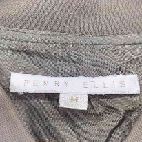 ペリーエリス PERRY ELLIS 90s シルク100 ジップアップ ブルゾン メンズ import:M