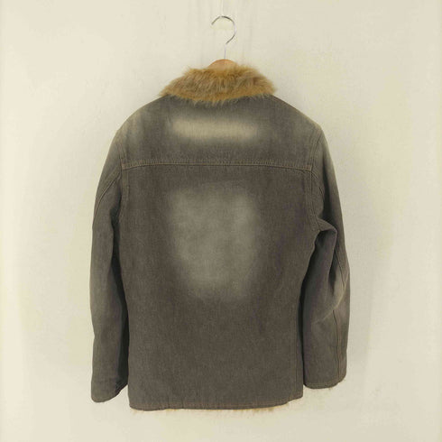 パトリックコックス PATRICK COX フェイクファー デニムジャケット Y2K メンズ import:L