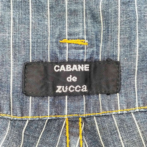 カバンドズッカ CABANE de ZUCCa 00s 04SS Y2K archive ヒッコリーストライプ 変形 パラシュートパンツ メンズ JPN:M