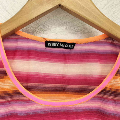 イッセイミヤケ ISSEY MIYAKE ボーダーグラデーションカットソー レディース JPN:M
