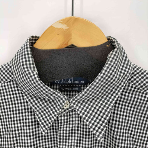 ポロバイラルフローレン Polo by RALPH LAUREN 90S WESTERN ギンガムチェックウエスタンシャツ メンズ import:M