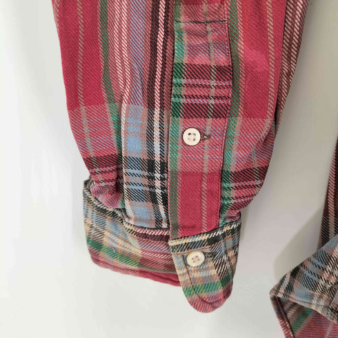 ラルフローレン RALPH LAUREN 90S ポニー刺繍L/S チェックネルシャツ メンズ import:XL