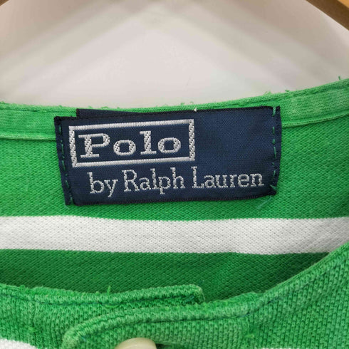 ポロバイラルフローレン Polo by RALPH LAUREN ポニー刺繍 ボーダー ヘンリーネック 半袖 Tシャツ メンズ
