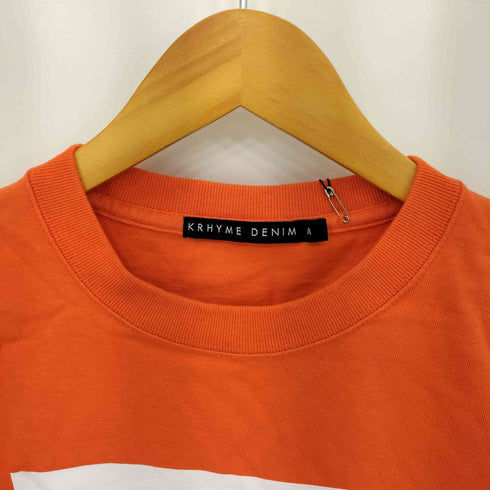 クライムデニム KRHYME DENIM フロントプリント 半袖 クルーネック Tシャツ メンズ M
