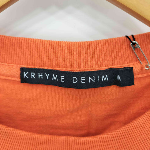 クライムデニム KRHYME DENIM フロントプリント 半袖 クルーネック Tシャツ メンズ M