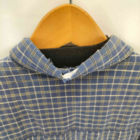エディーバウアー Eddie Bauer 90-00S 白タグ L/S レギュラーカラーチェックシャツ メンズ import:M