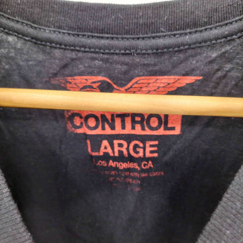 CONTROL フロントプリント 半袖 クルーネック Tシャツ メンズ L