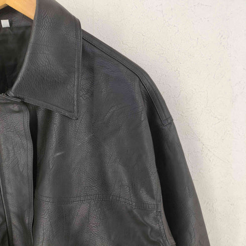 フェイクレザー ジャケット レディース JPN:L