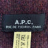 アーペーセー A.P.C. スコットランド製 ラムウール フリンジマフラー メンズ