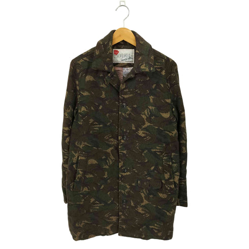 セヴシグ SEVESKIG カモフラ ナイロンコート メンズ M