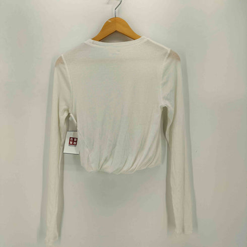 ミースロエ MIESROHE 25SS ツイスト長袖トップス クロップド カットソー プルオーバー レディース ONE SIZE