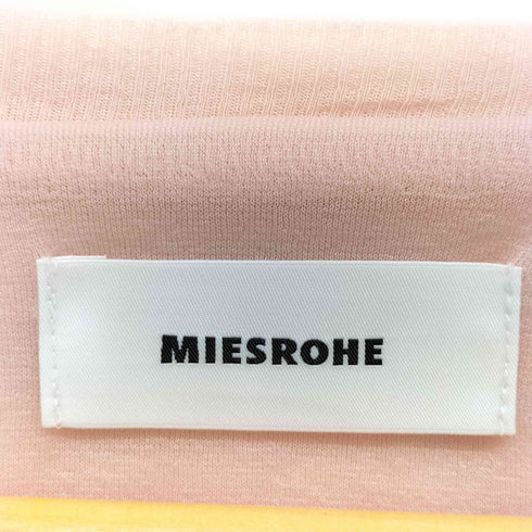 ミースロエ MIESROHE 25SS ツイスト長袖トップス クロップド カットソー プルオーバー レディース ONE SIZE