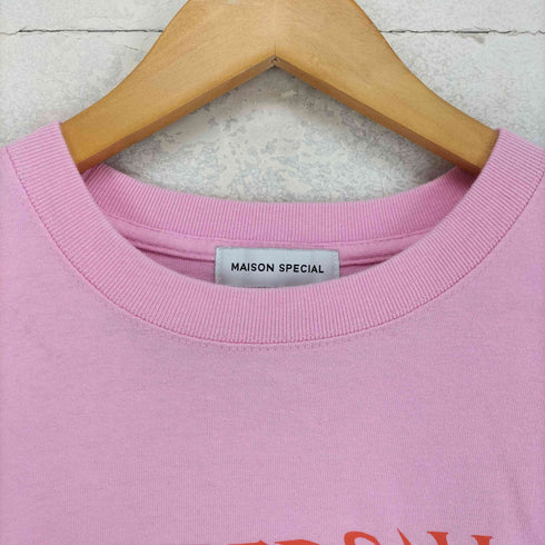 メゾンスペシャル MAISON SPECIAL スパイラルロゴキラキラ S/S Tシャツ レディース F