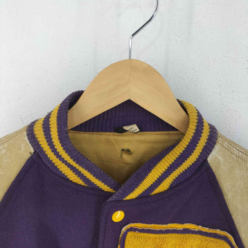 バトウィン BUTWIN 60-70s 本革 ウール スタジャン メンズ 40