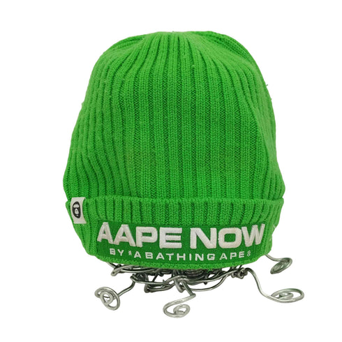 エーエイプバイアベイシングエイプ AAPE BY A BATHING APE ロゴワッペン ウール ニット帽 メンズ