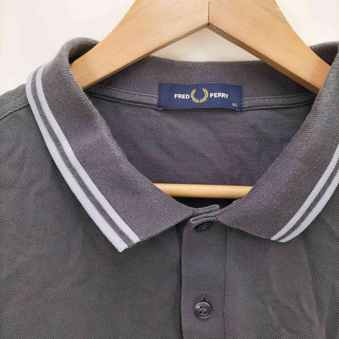 フレッドペリー FRED PERRY 鹿の子 長袖 ポロシャツ メンズ JPN:XL
